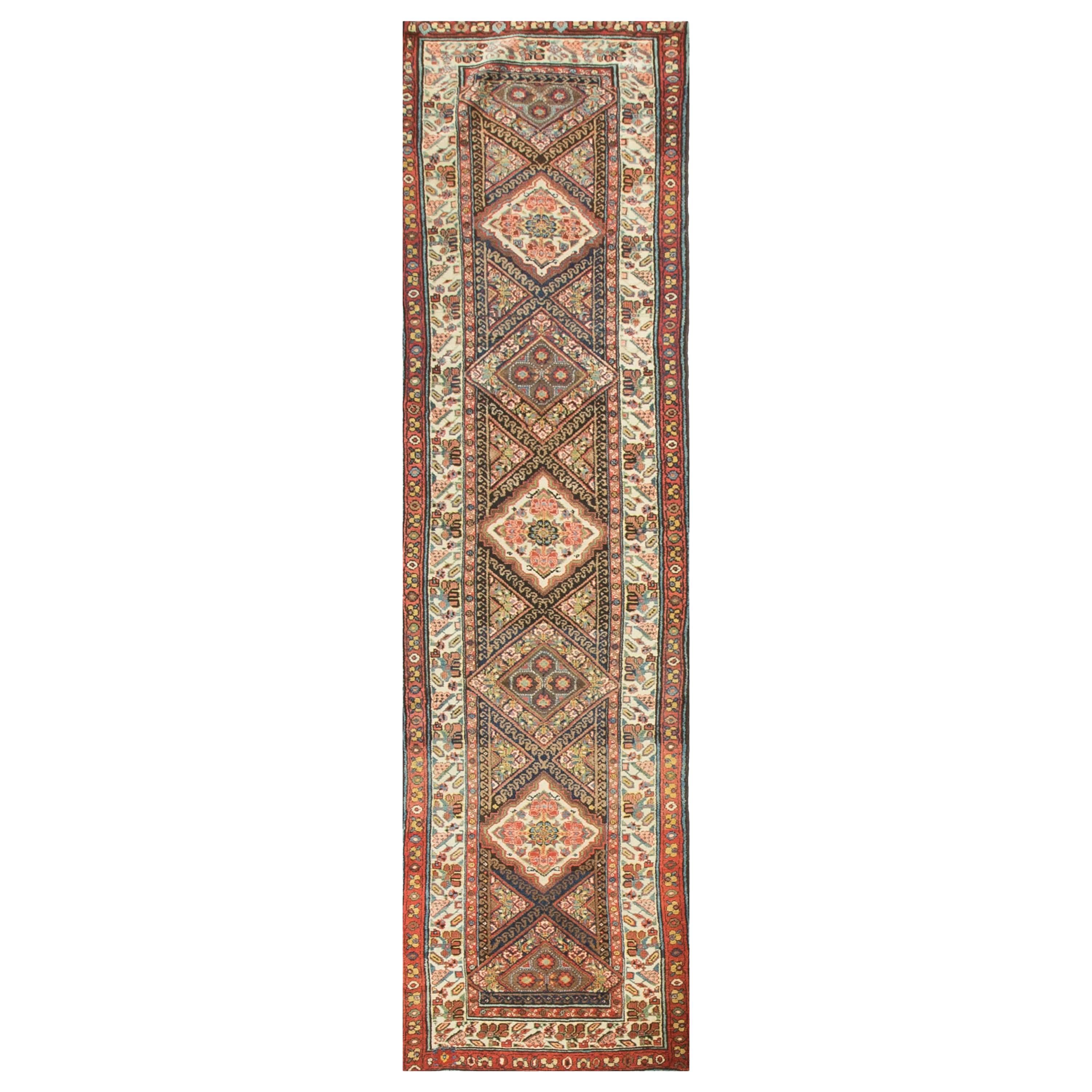 Persischer Hamadan-Läufer im Vintage-Stil, um 1920  3'2 x 12'