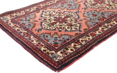 Vintage Persian Hamadan Runner with French Elizabethan Style, Extra-Long Runner
