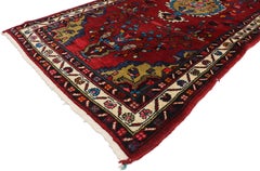 The Crimson Sovereign: A Vintage Nahavand Masterpiece of Regal Splendor