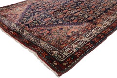 Vintage Persian Hamadan Runner with Modern Victorian Style