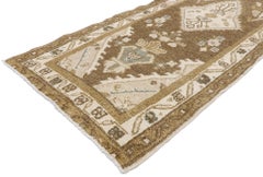 Vintage Persian Hamadan Runner with Romantic Russian Dacha Style