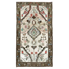 Vintage Persian Hamadan Throw Rug