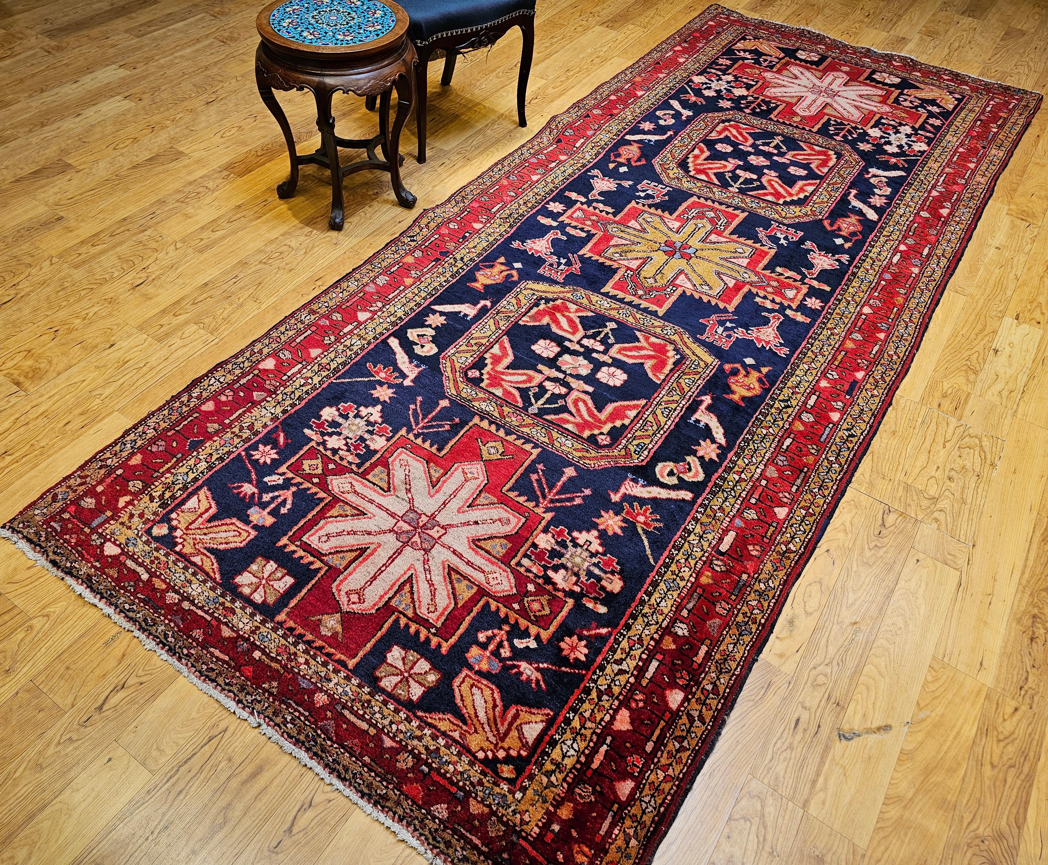 Runner persiano d'epoca Hamdan Wide Runner in vendita 6
