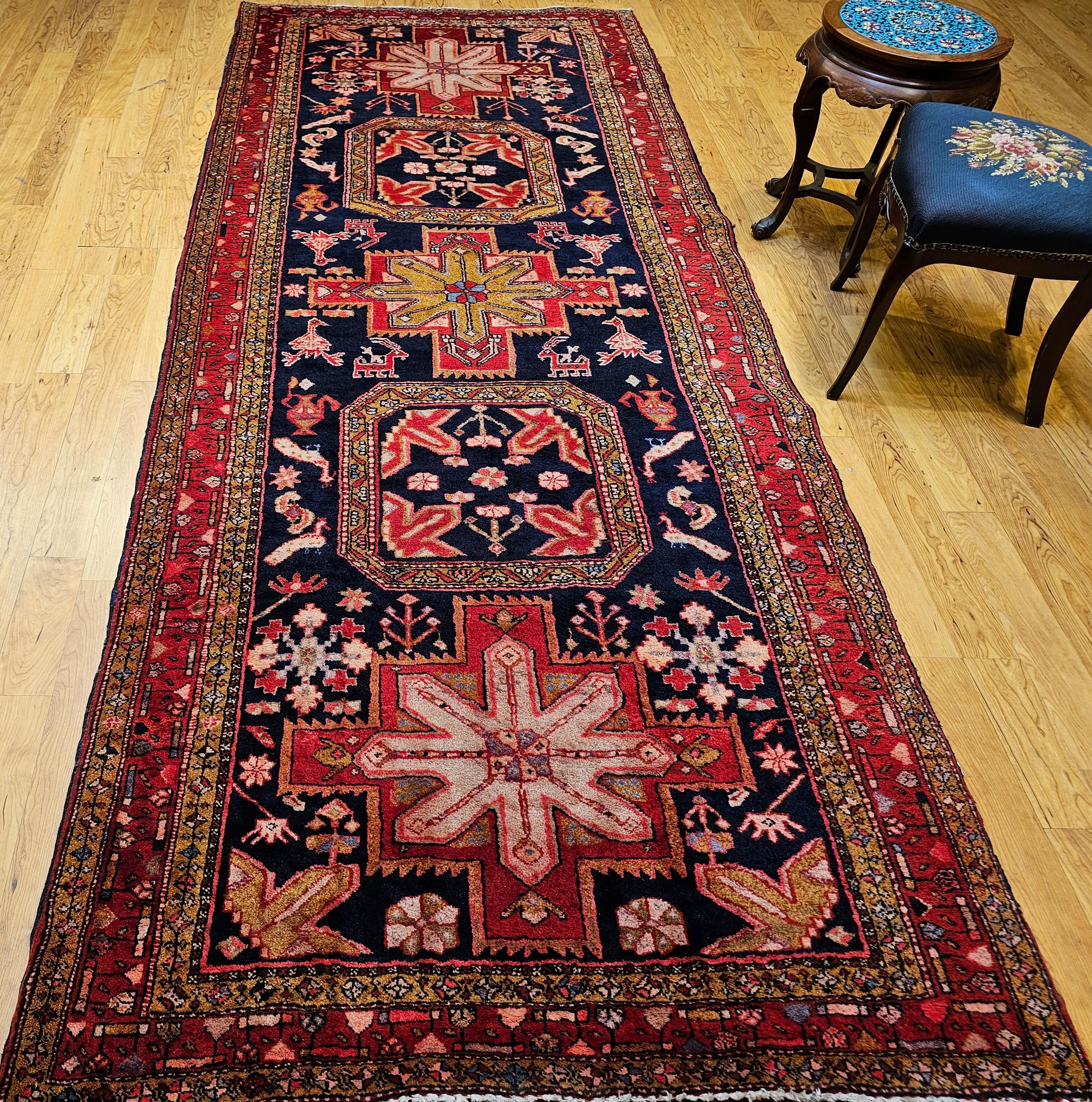 Runner persiano d'epoca Hamdan Wide Runner in vendita 9