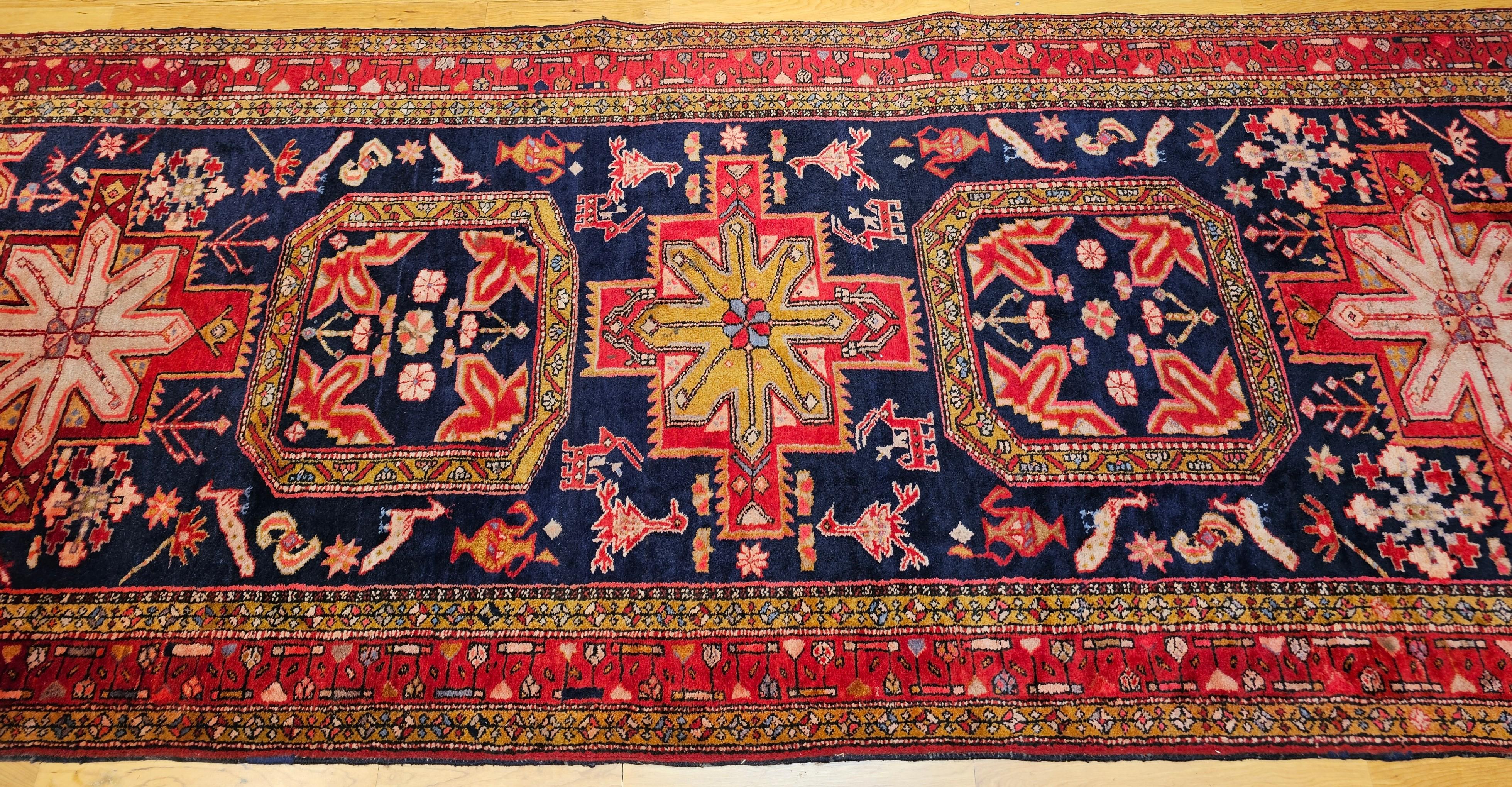 XX secolo Runner persiano d'epoca Hamdan Wide Runner in vendita