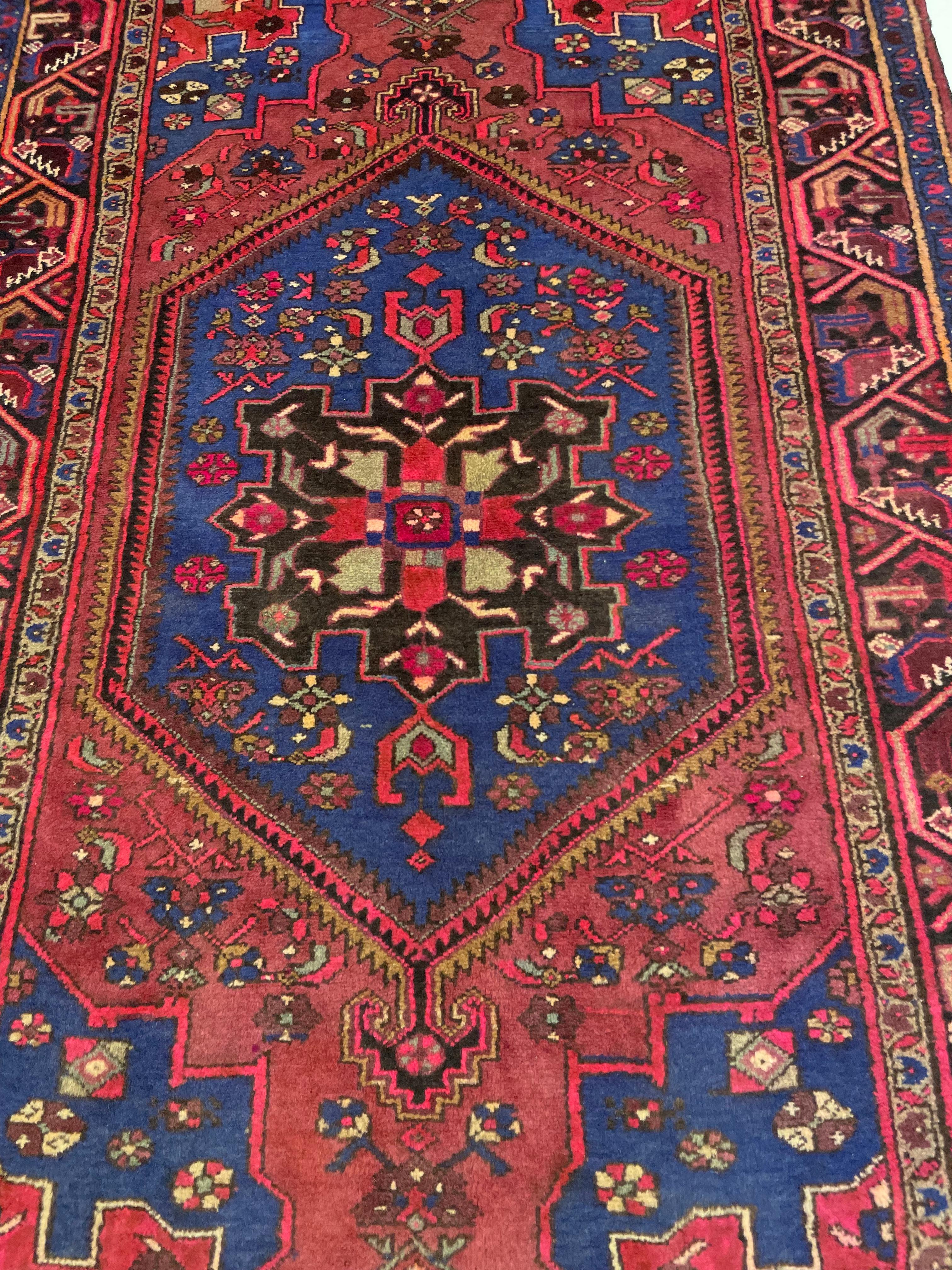 Vintage Persisch Hamedan Teppich - 4'3