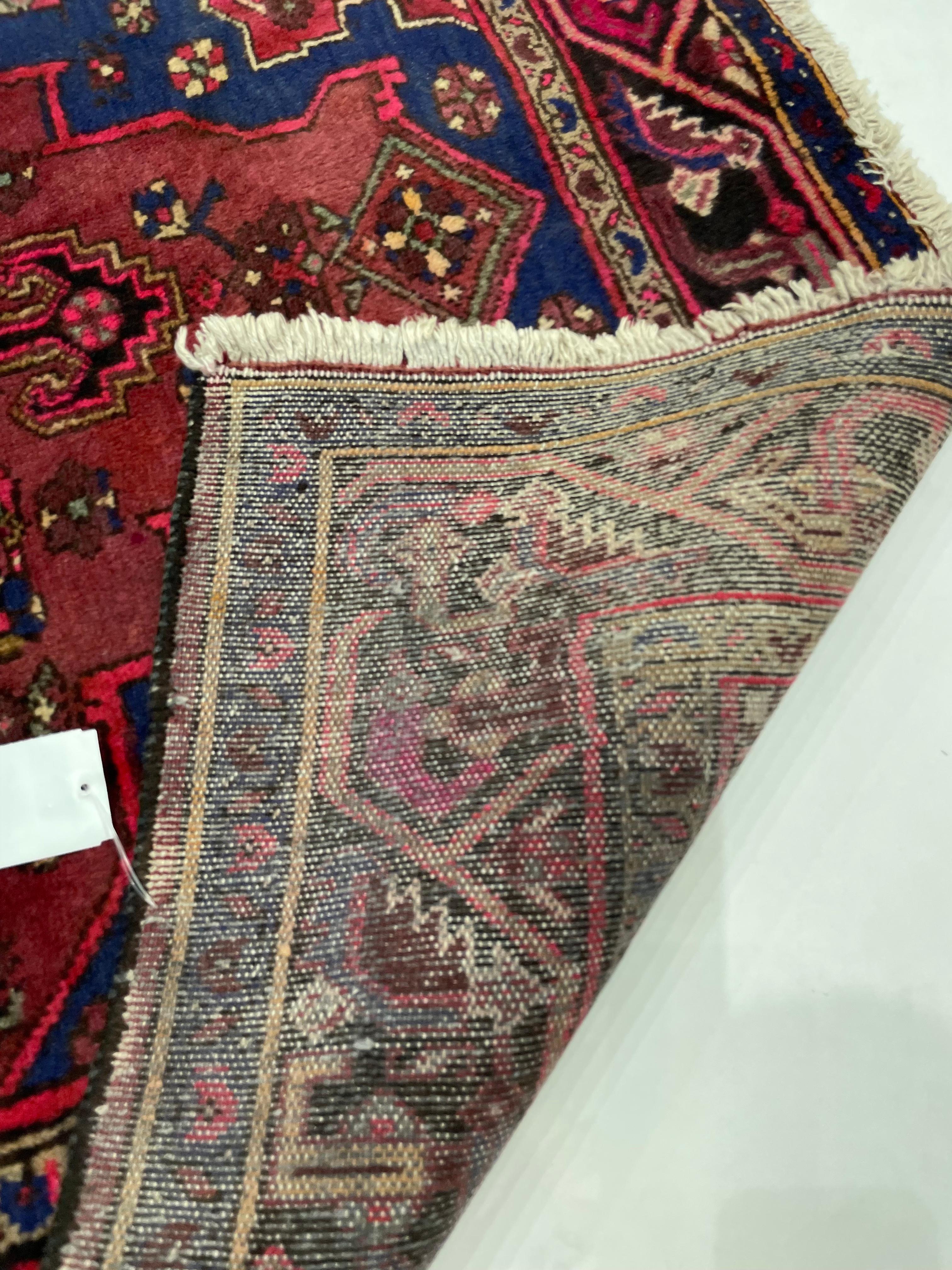 Vintage Persisch Hamedan Teppich - 4'3