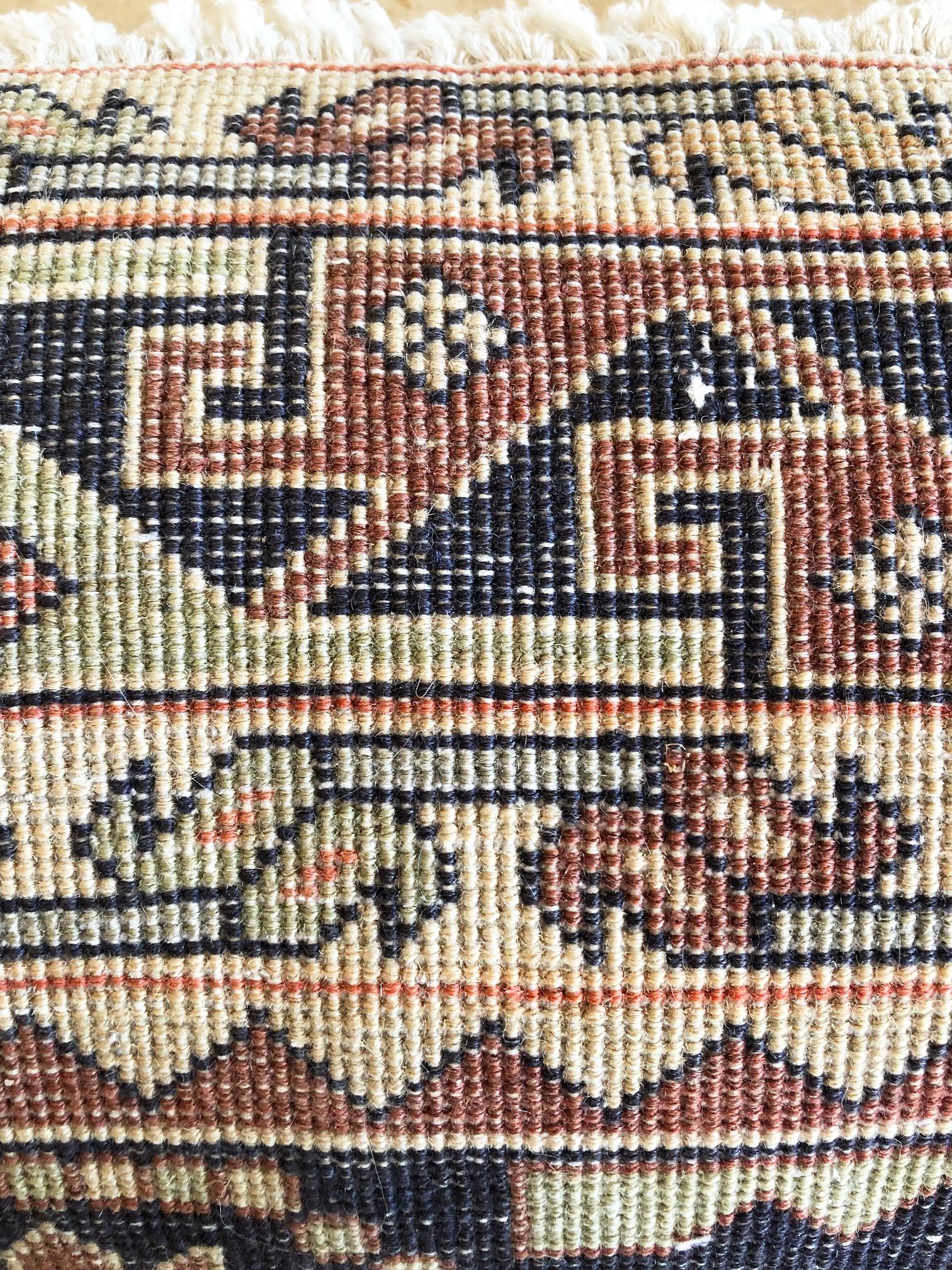Tapis persan vintage géométrique Ardabil noué à la main, vers 1960 en vente 10