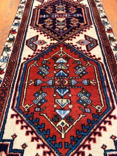 Vintage Persian Geometric Ardabil Rug
