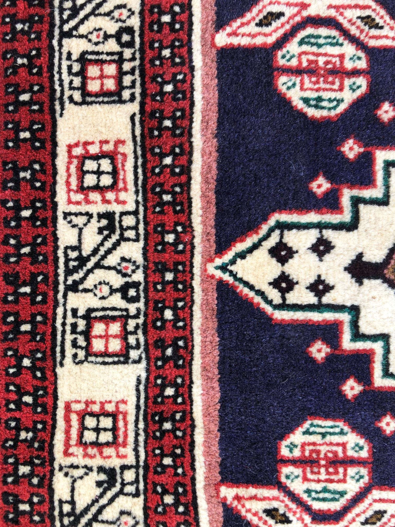 Persischer Vintage Ardabil Teppich Läufer im Angebot 3