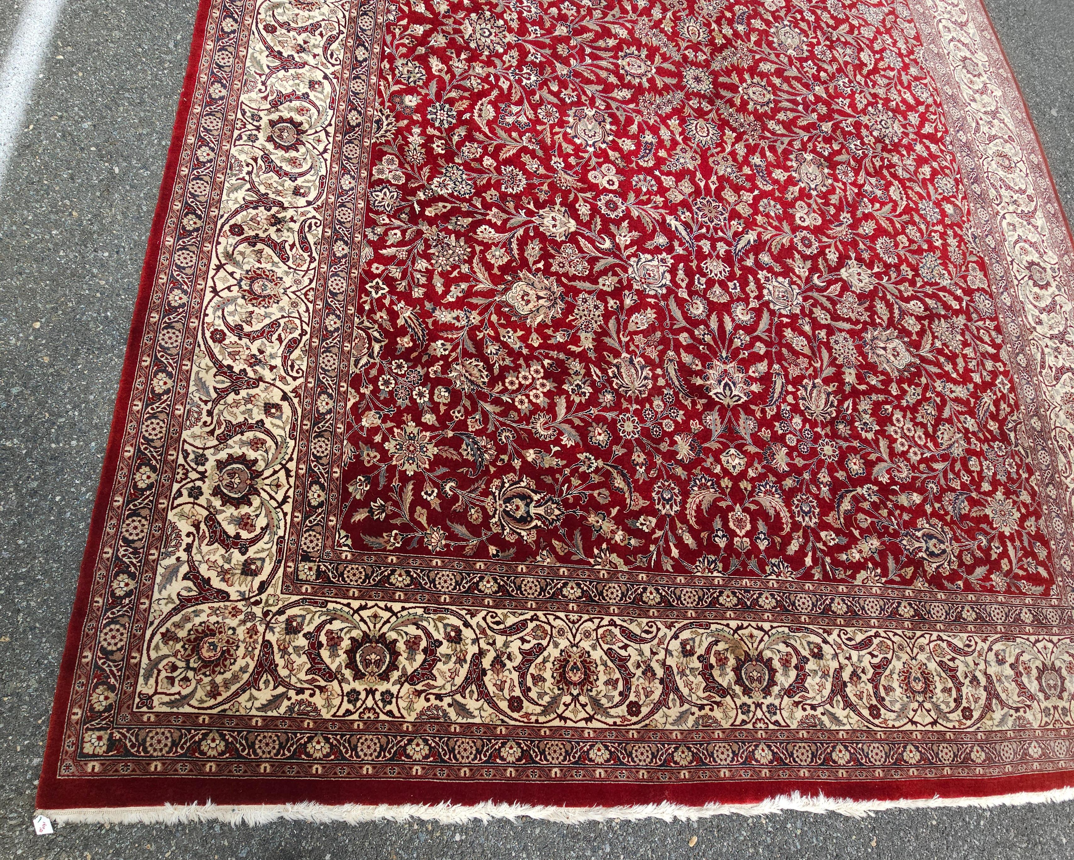 Tapis persan noué à la main Kashan 10
