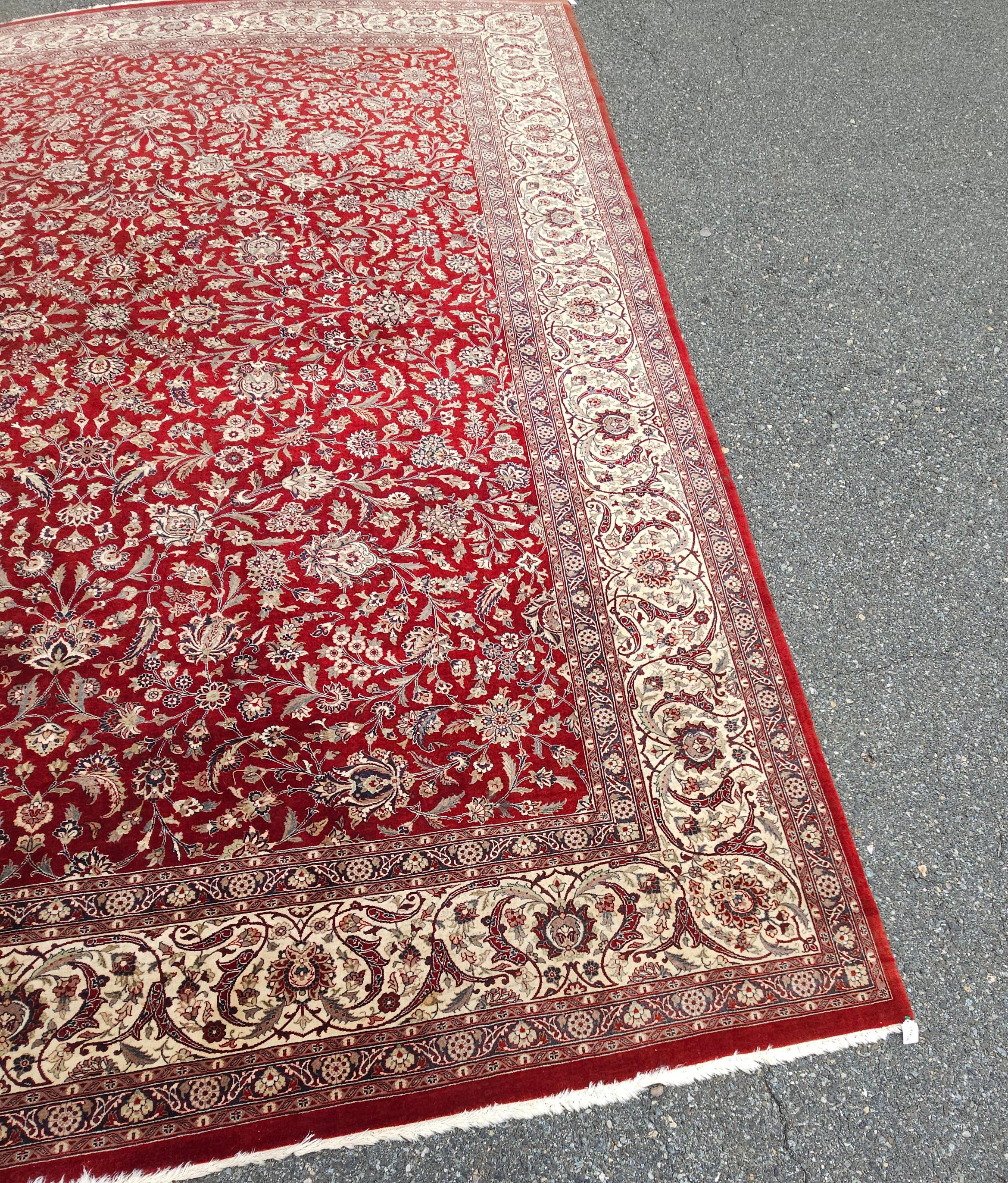 Tapis persan noué à la main Kashan 10