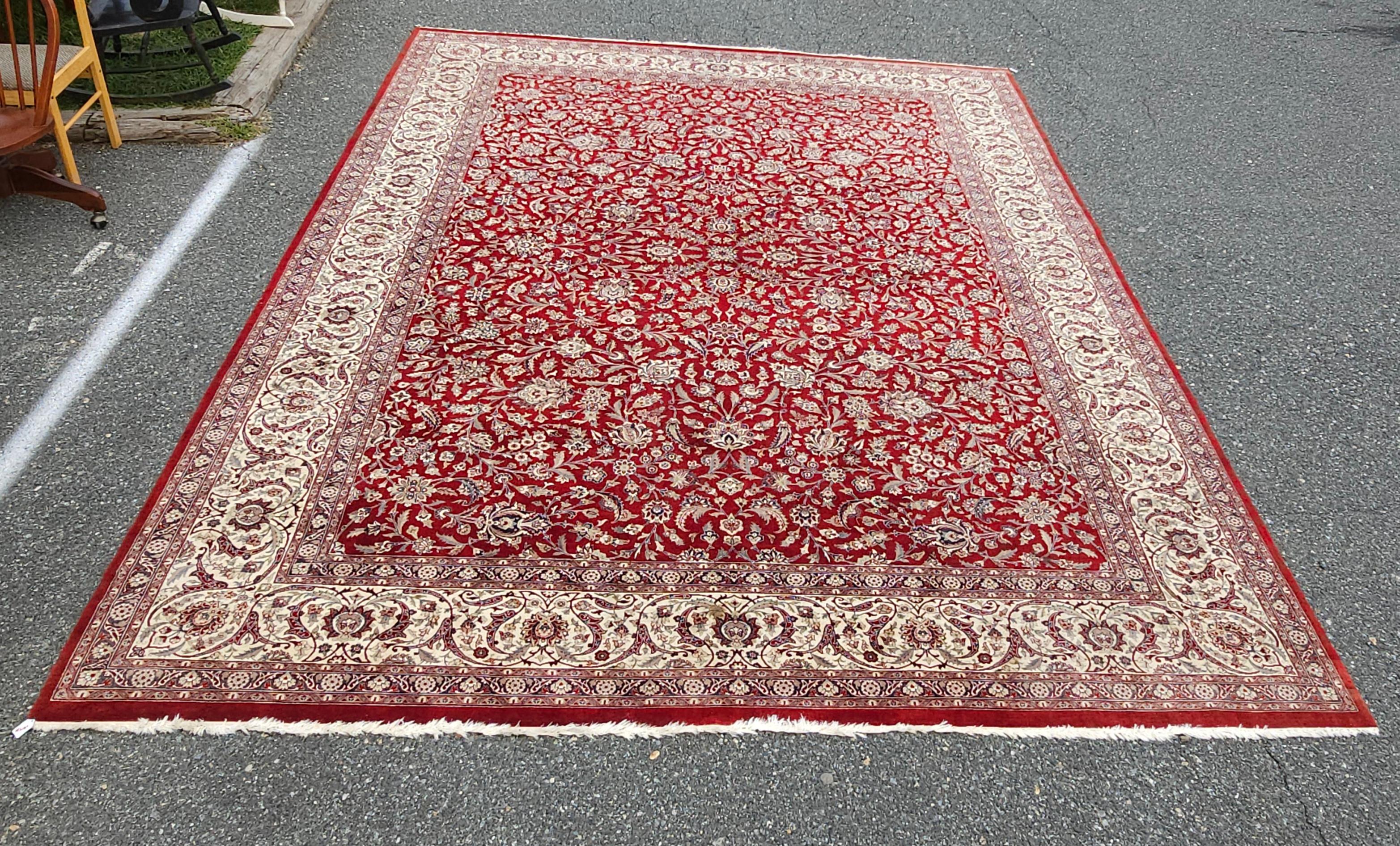 Perse Tapis persan noué à la main Kashan 10