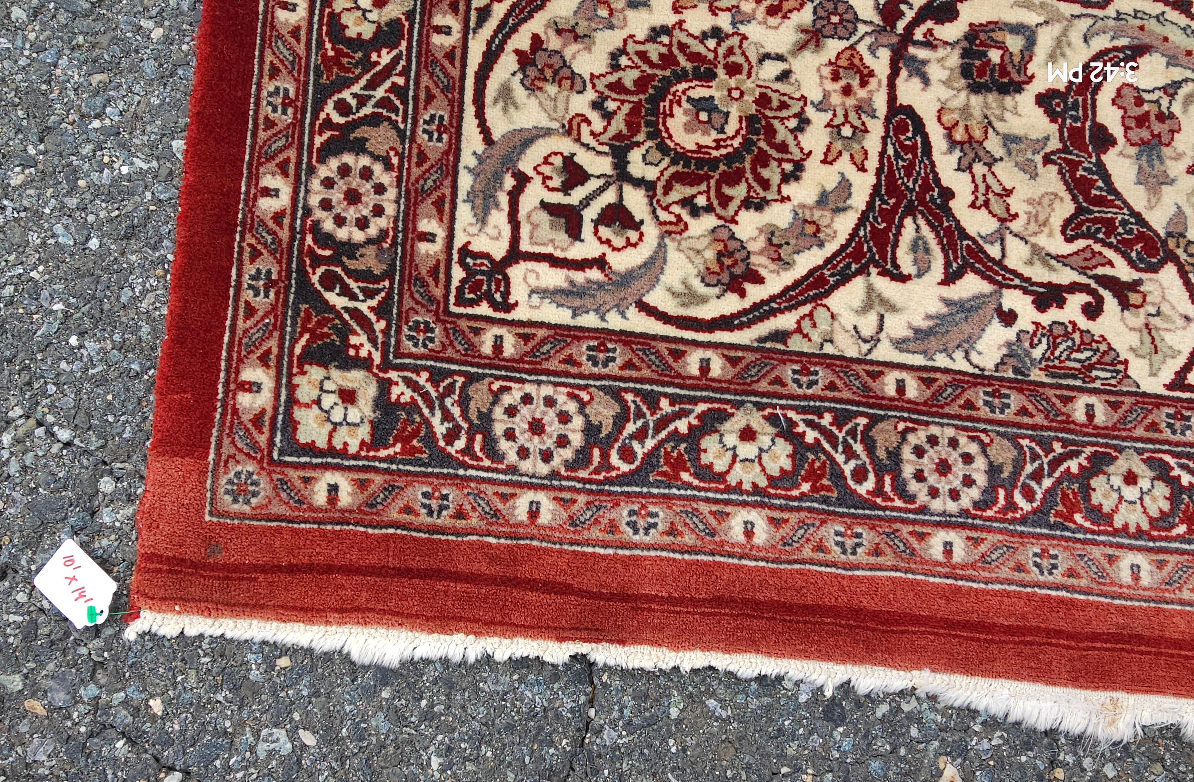 Noué à la main Tapis persan noué à la main Kashan 10