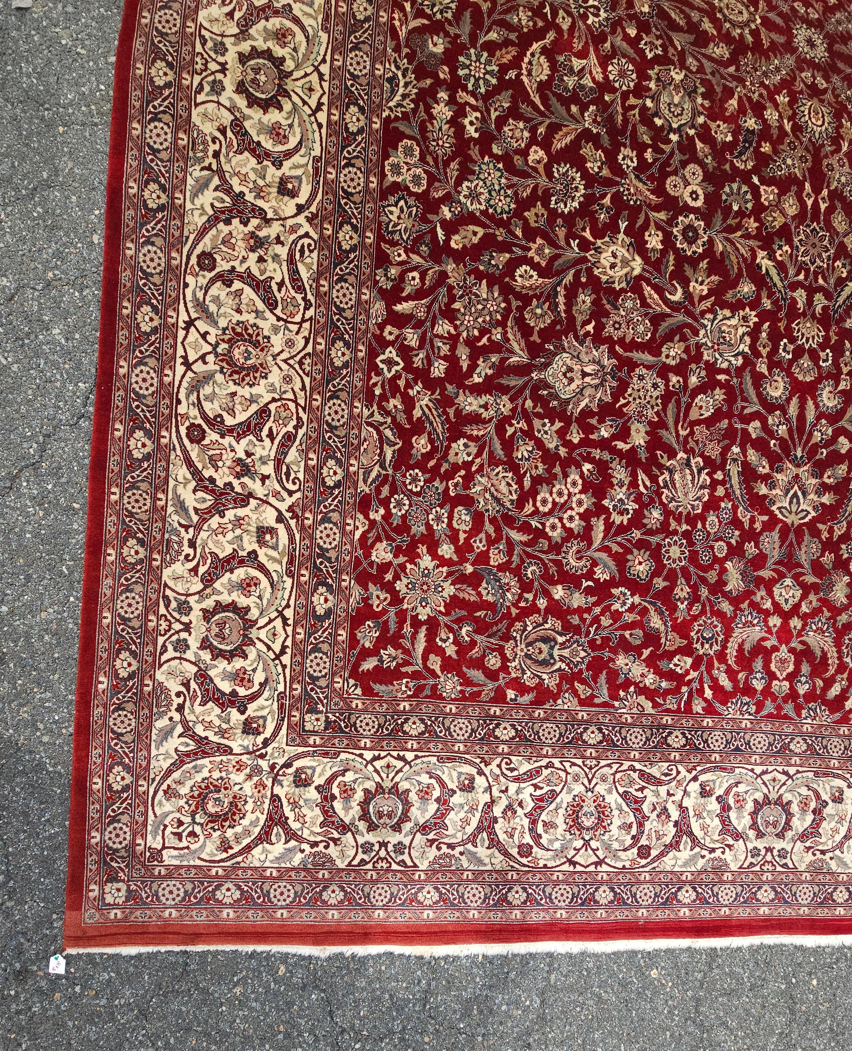 Tapis persan noué à la main Kashan 10