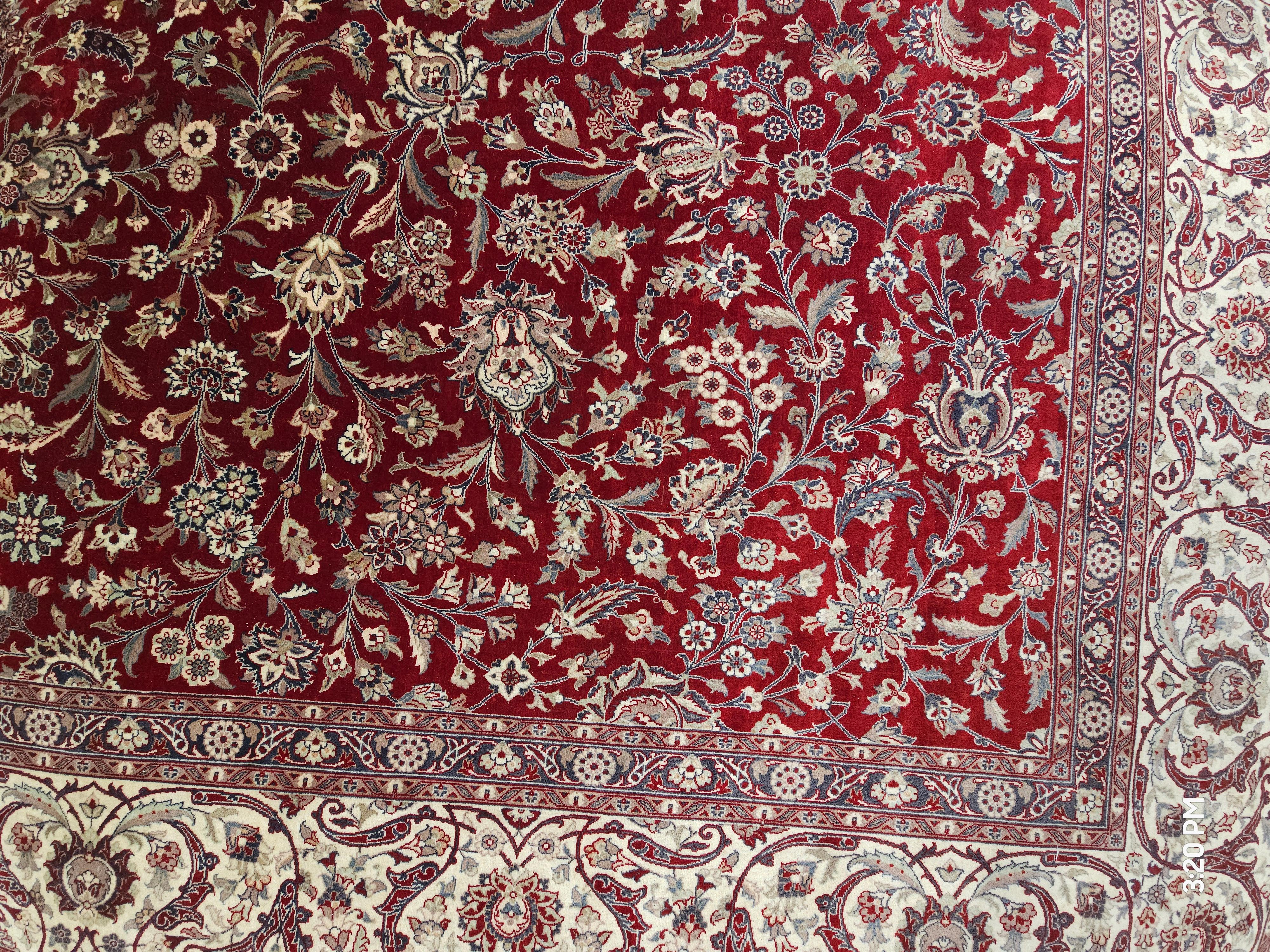 Tapis persan noué à la main Kashan 10