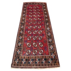 Used Persian Hand Knotted Tribal All Over Baluchi Rug 1960 Circe