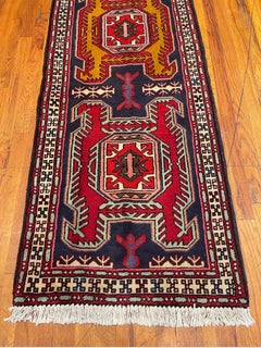 Vintage Persian Tribal Ardabil Rug Runner