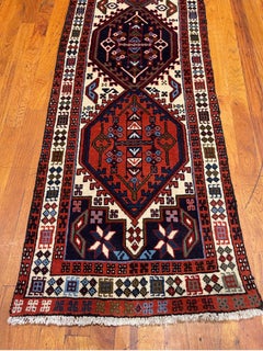 Vintage Persian Tribal Ardabil Rug Runner