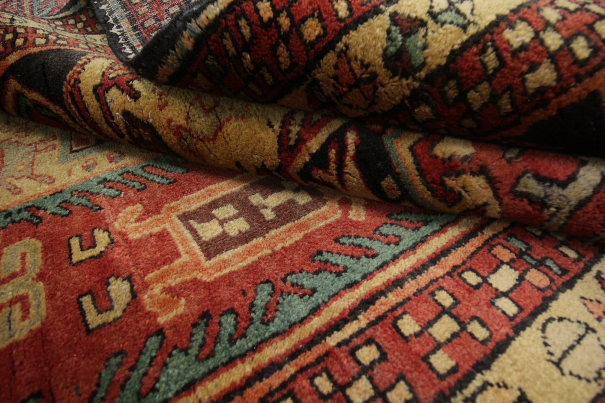 Hand-Knotted Vintage Handmade Carpet Runner Rugs Geometric Stair Runner Oriental Rug For Sale
