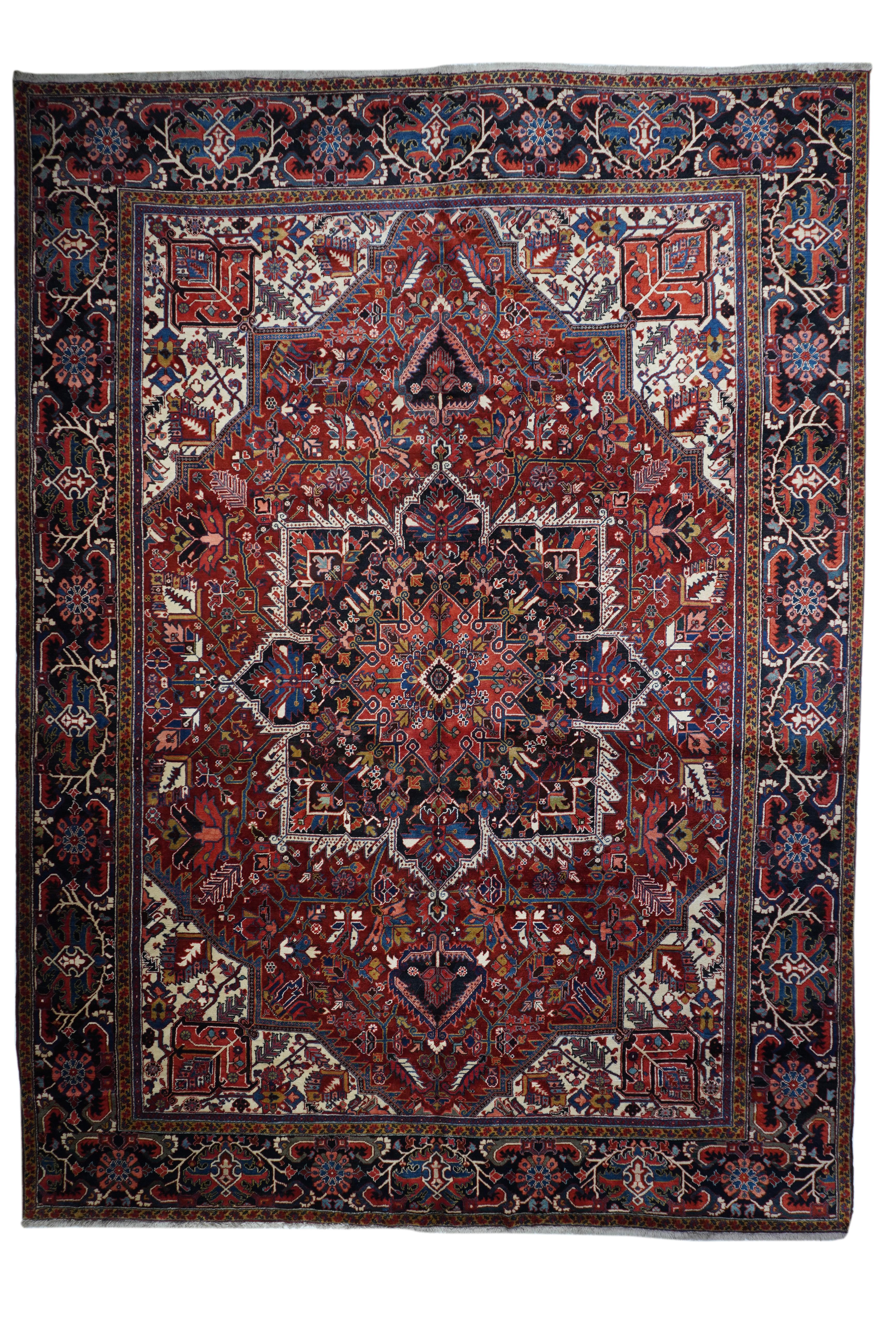 Vintage Persian Heriz 11'2