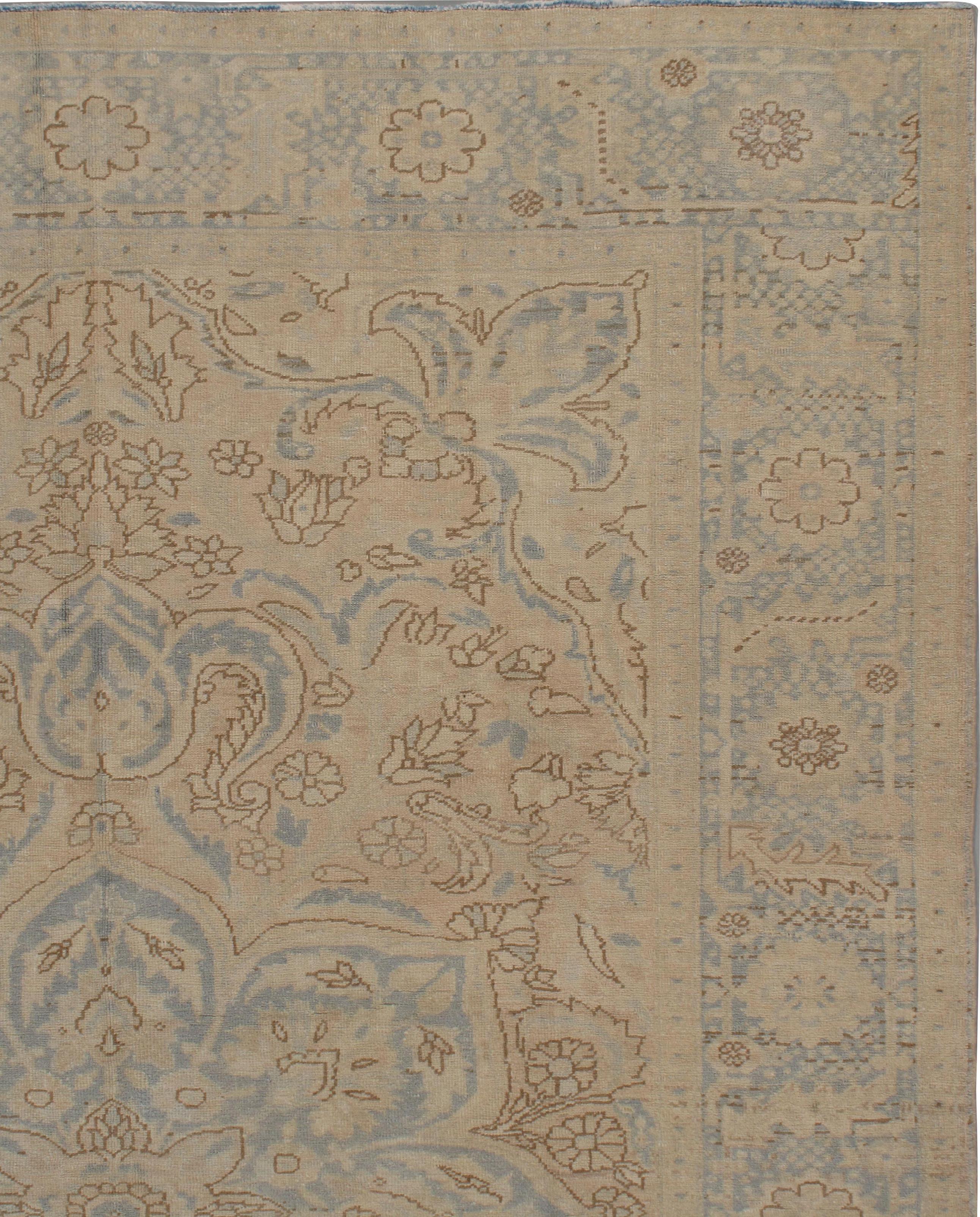 Hand-Woven Vintage Persian Heriz Area Rug 8'1 x 11'5 For Sale