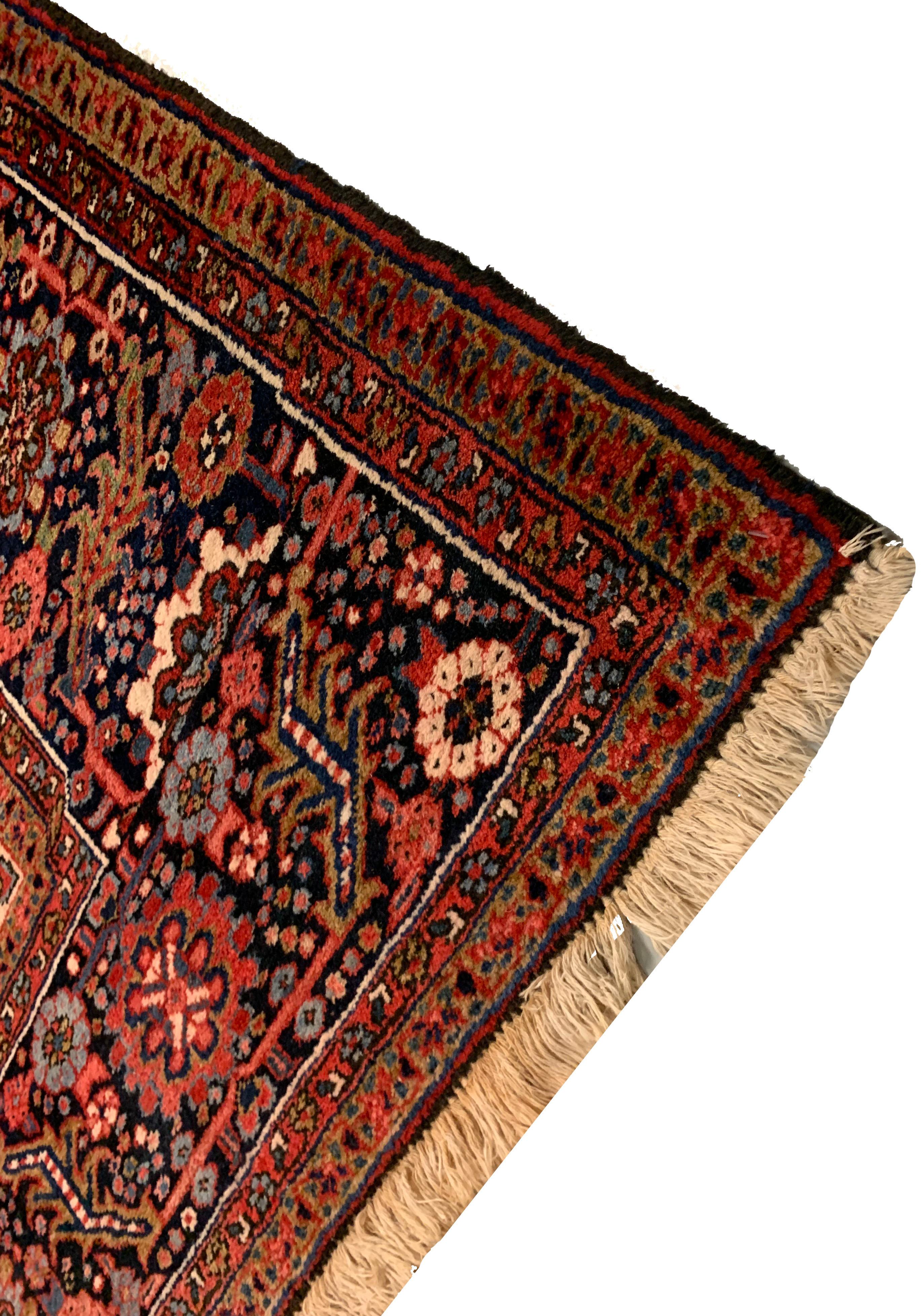 Vintage Persian Heriz Area Rug  8'2 x 12' For Sale 4