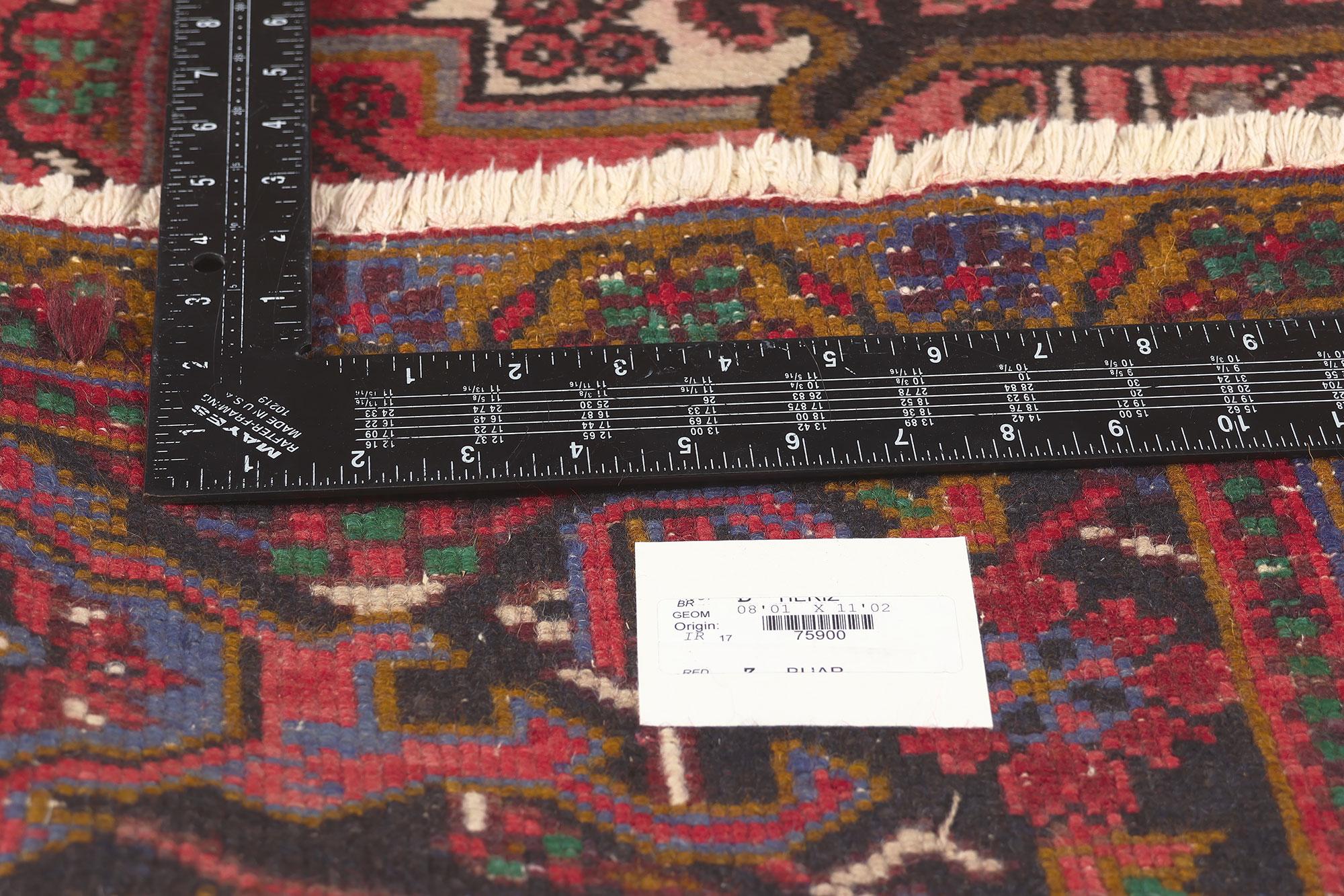 Heriz Serapi Vintage Persian Heriz Rug, Timeless Appeal Meets Perpetually Posh For Sale