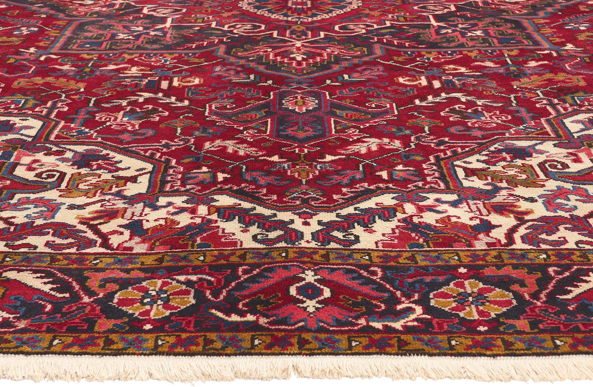 Perse Tapis persan Heriz, perpétuellement chic et chic en vente