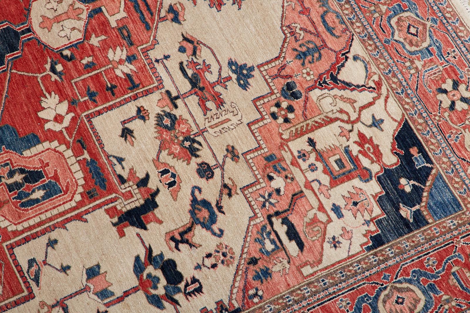 Persian Heriz Style Azeri Carpet For Sale 4