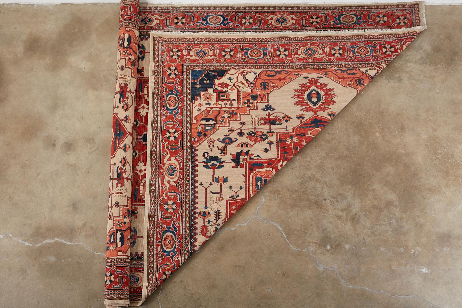 Persian Heriz Style Azeri Carpet For Sale 10