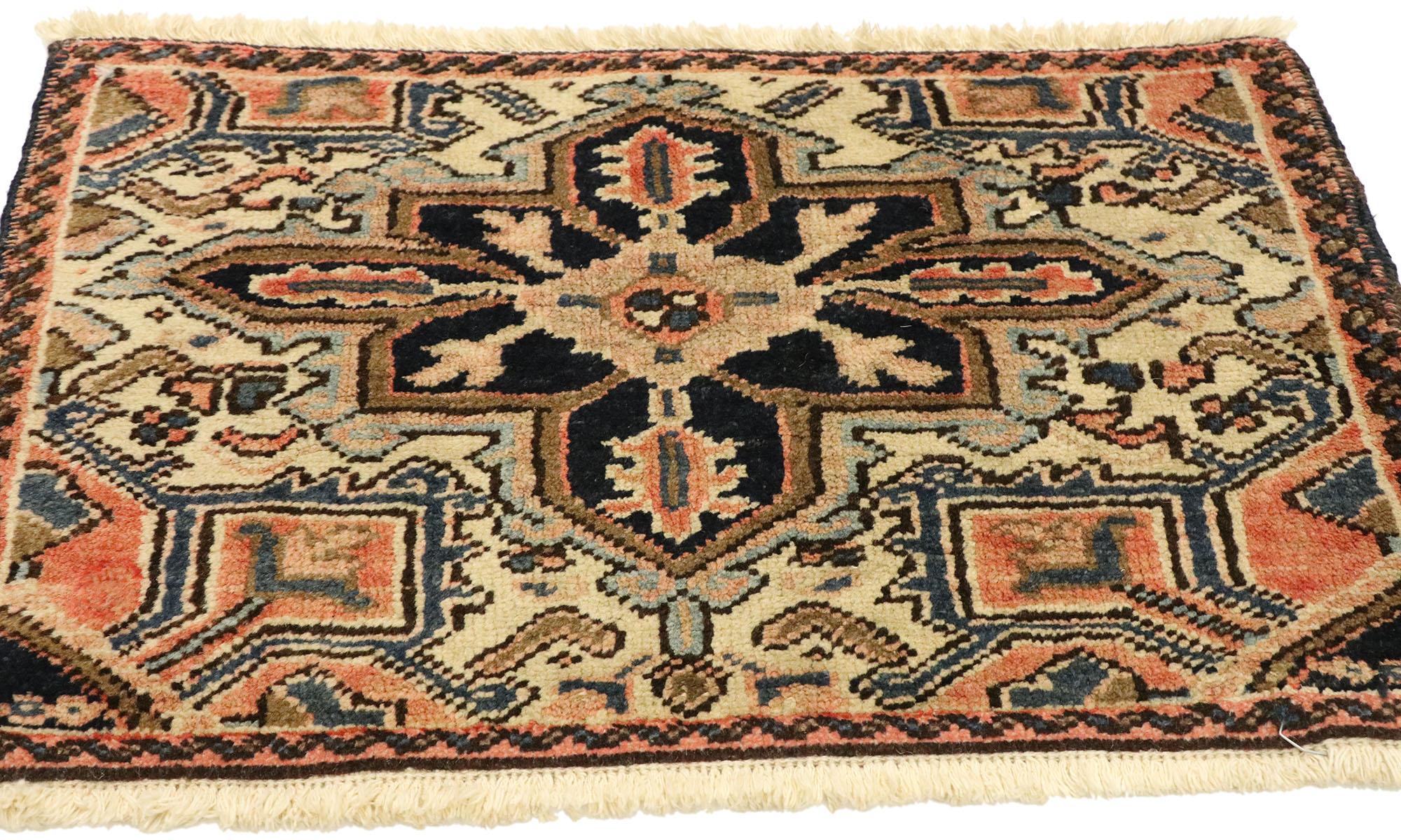 Heriz Serapi Vintage Persian Heriz Carpet For Sale