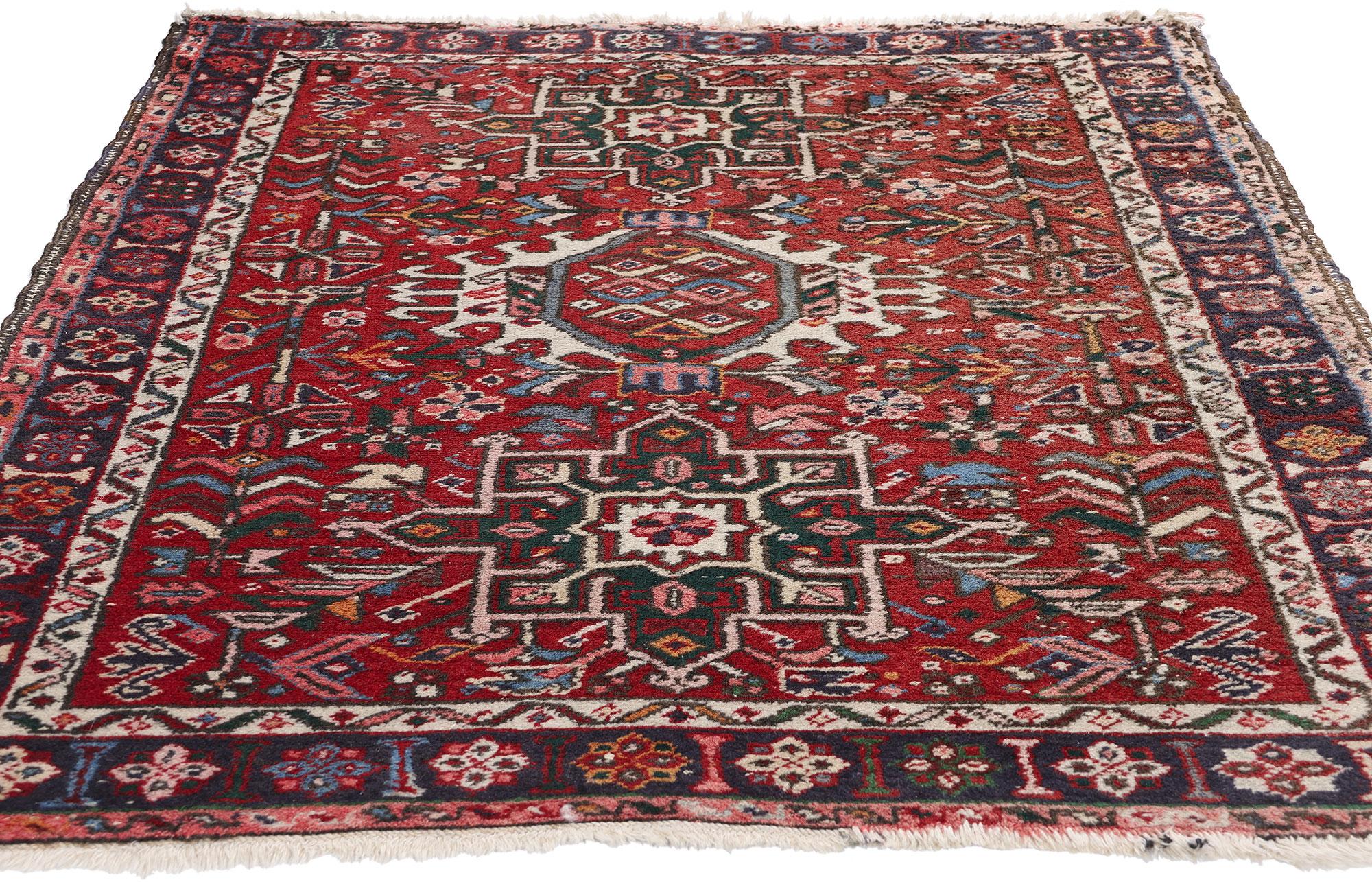 Heriz Serapi Tappeto persiano Heriz del 1950 con stile moderno e tradizionale in vendita