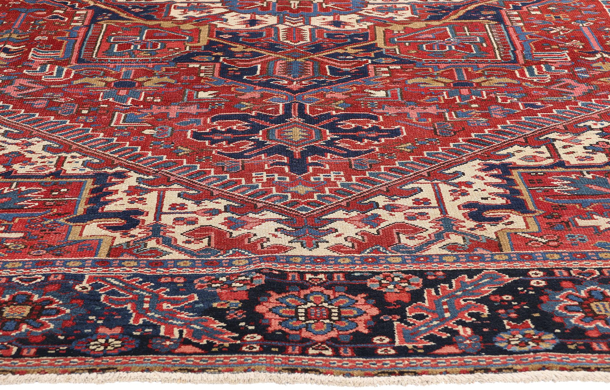Persischer Heriz-Teppich, Vintage (Handgeknüpft) im Angebot