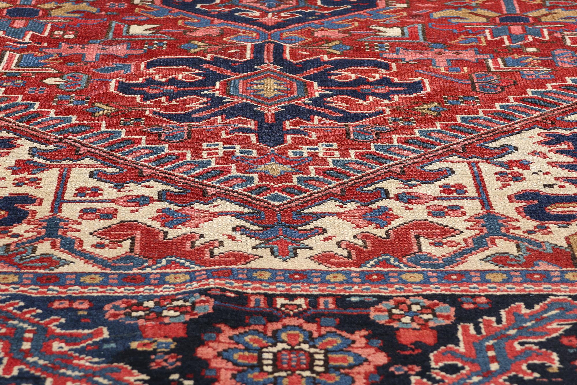 Persischer Heriz-Teppich, Vintage im Zustand „Gut“ im Angebot in Dallas, TX