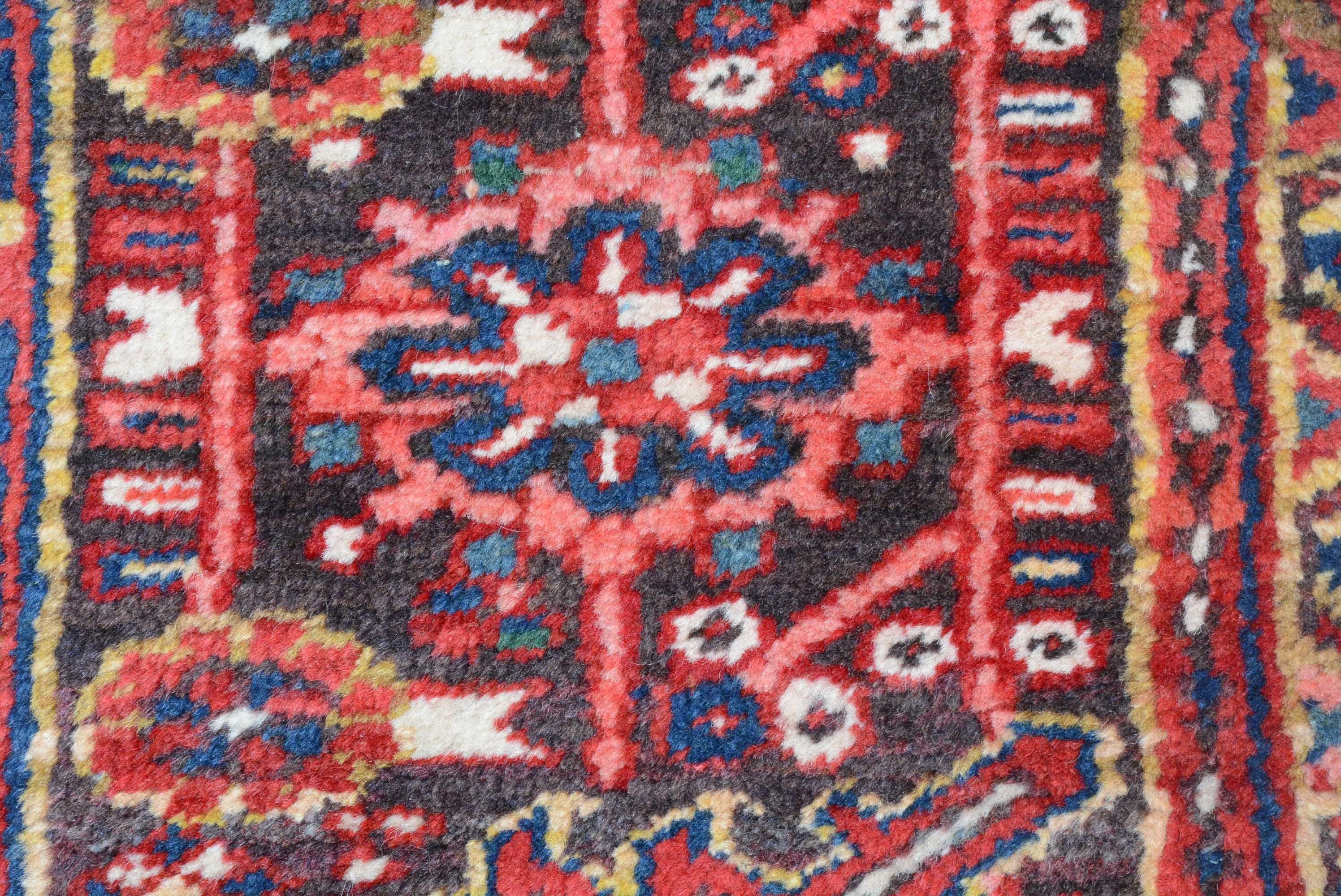 Late 20th Century Vintage Persian Heriz Carpet For Sale