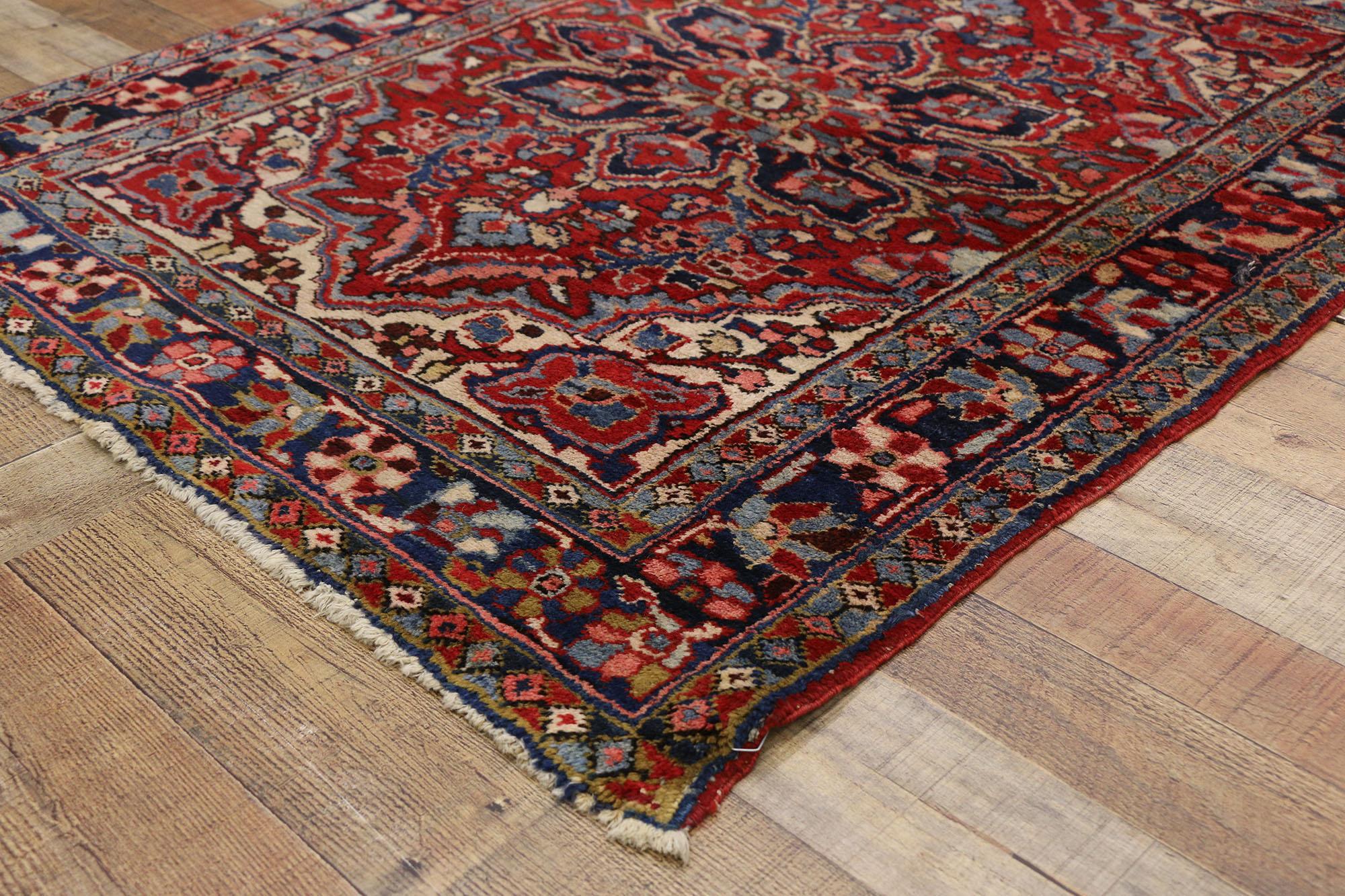 Persischer Heriz-Teppich, Vintage (20. Jahrhundert) im Angebot