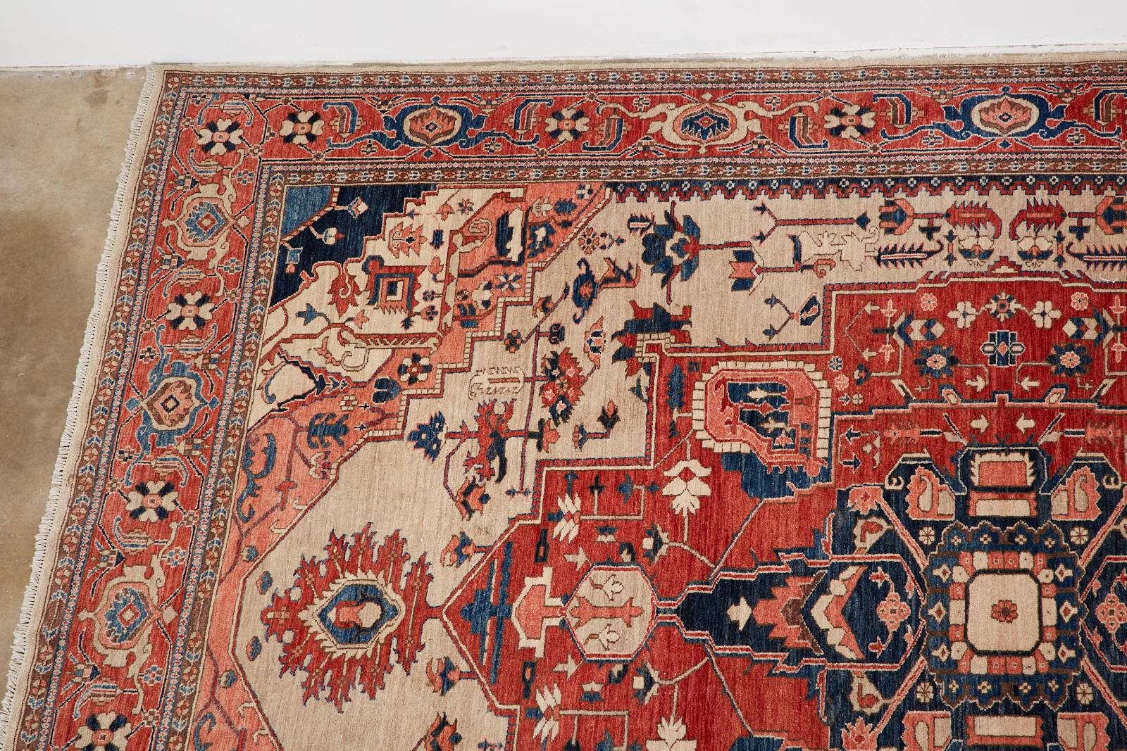 Contemporary Persian Heriz Style Azeri Carpet For Sale