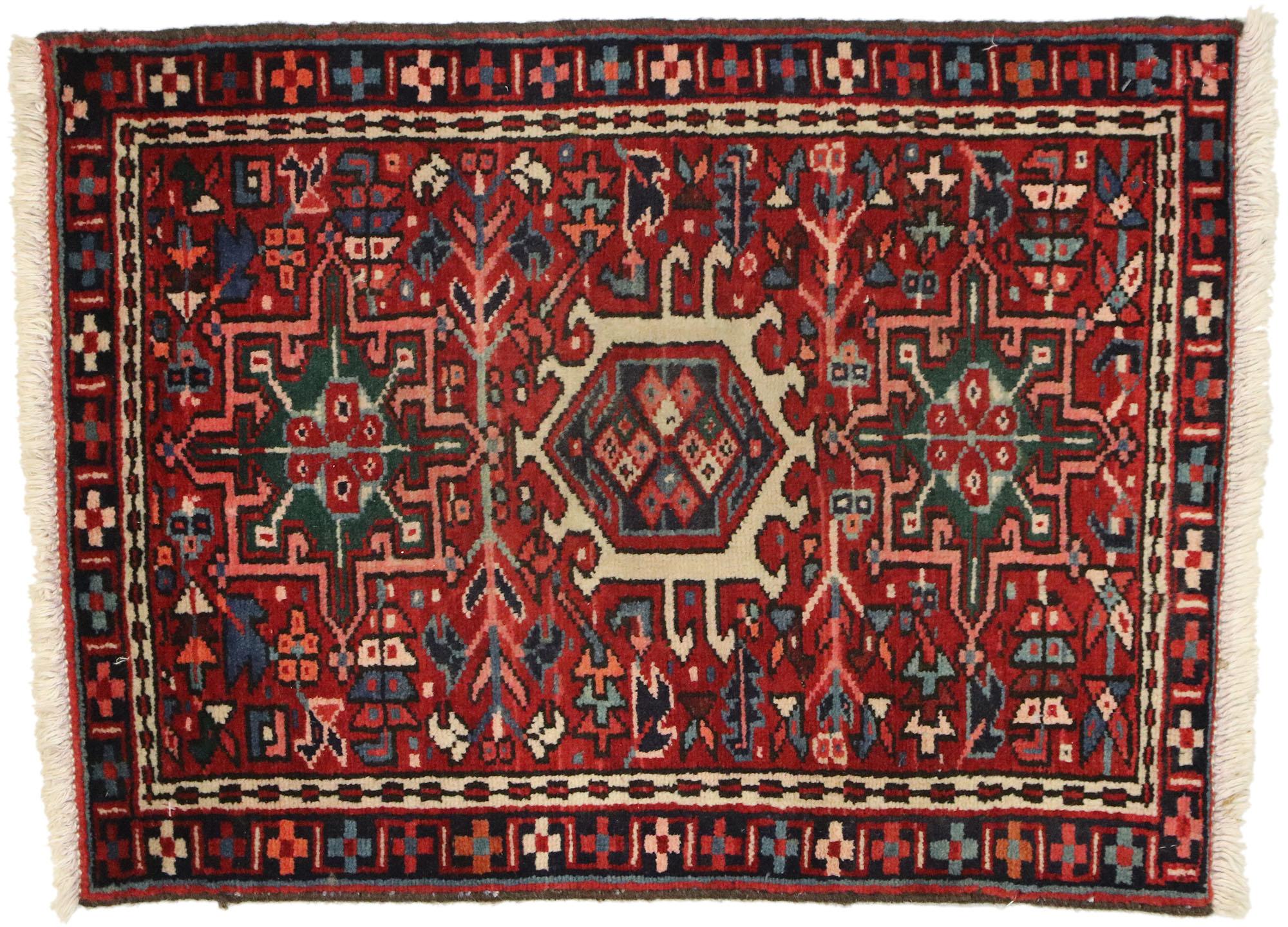 Persischer Heriz-Teppich, Vintage (Wolle) im Angebot