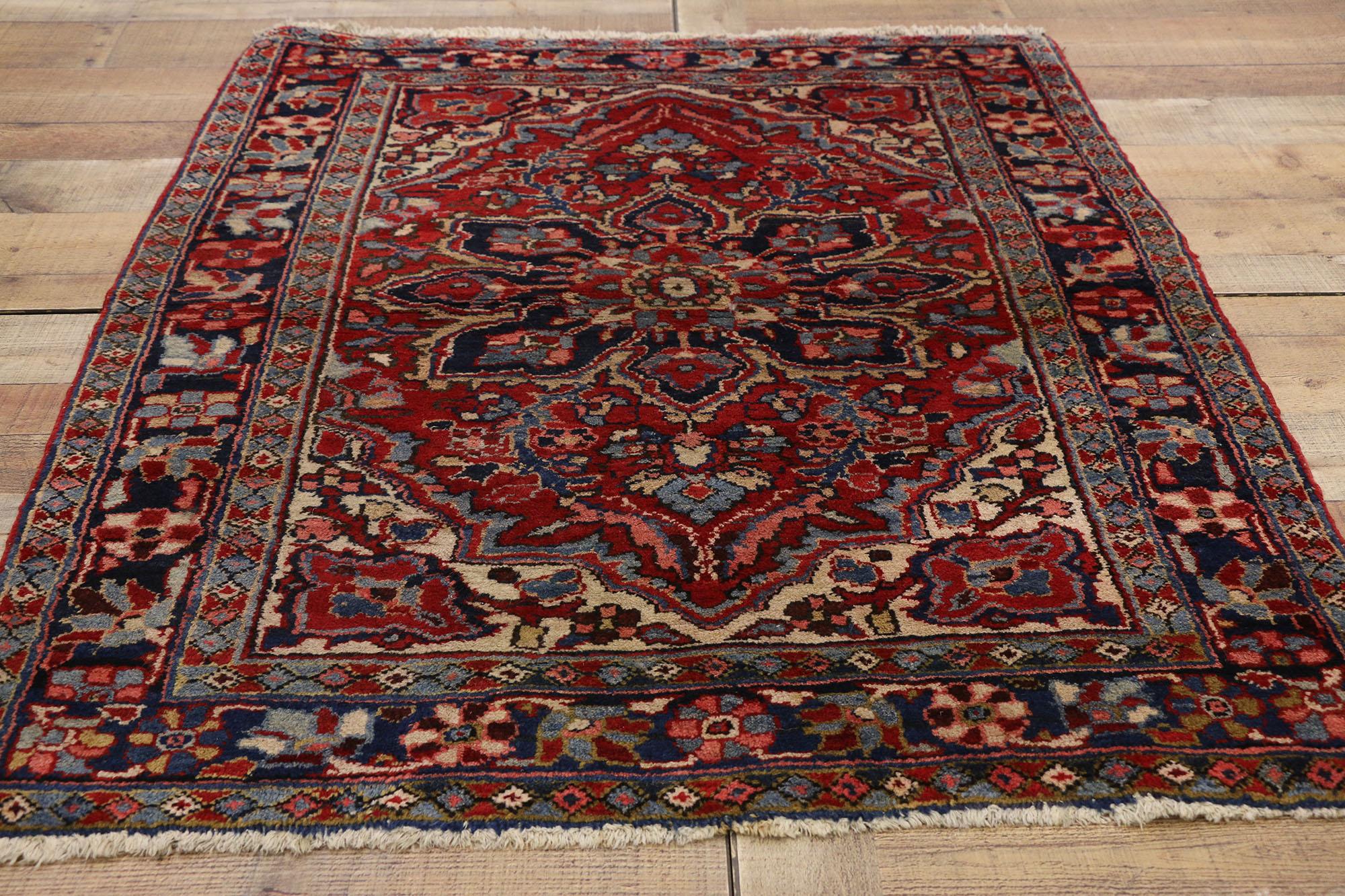 Persischer Heriz-Teppich, Vintage (Wolle) im Angebot