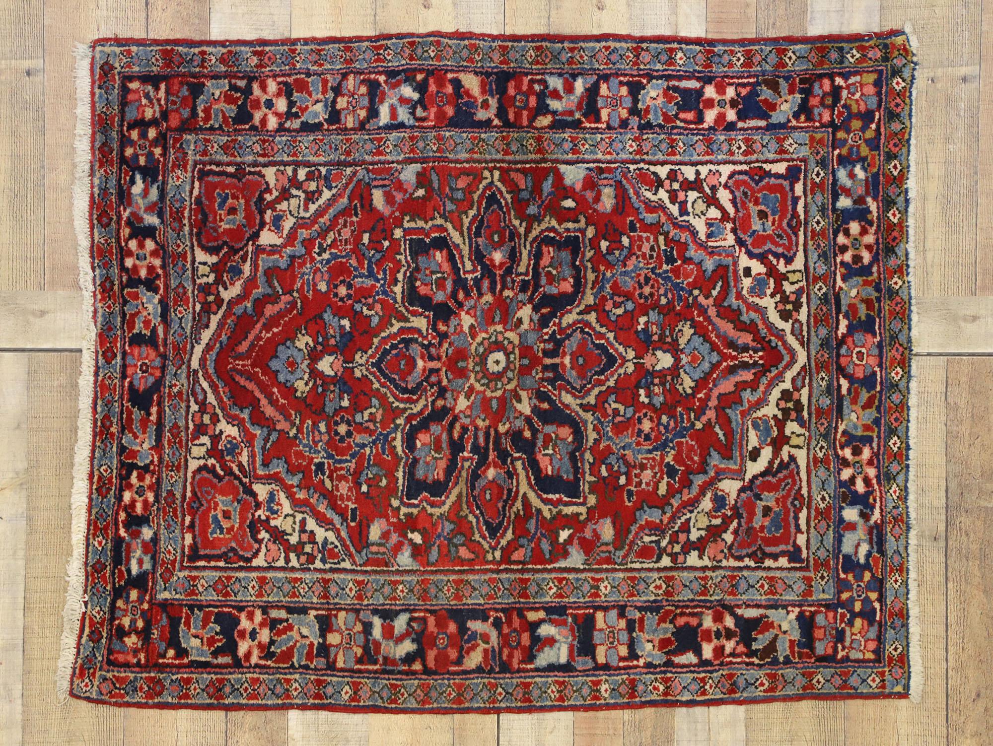 Persischer Heriz-Teppich, Vintage im Angebot 1
