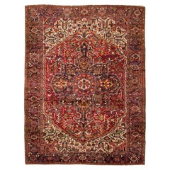 Vintage Persian Heriz Carpet