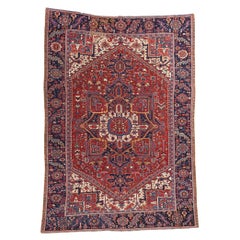 Alfombra persa Heriz vintage
