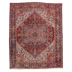 1950's Persian Heriz Carpet with Modern Style