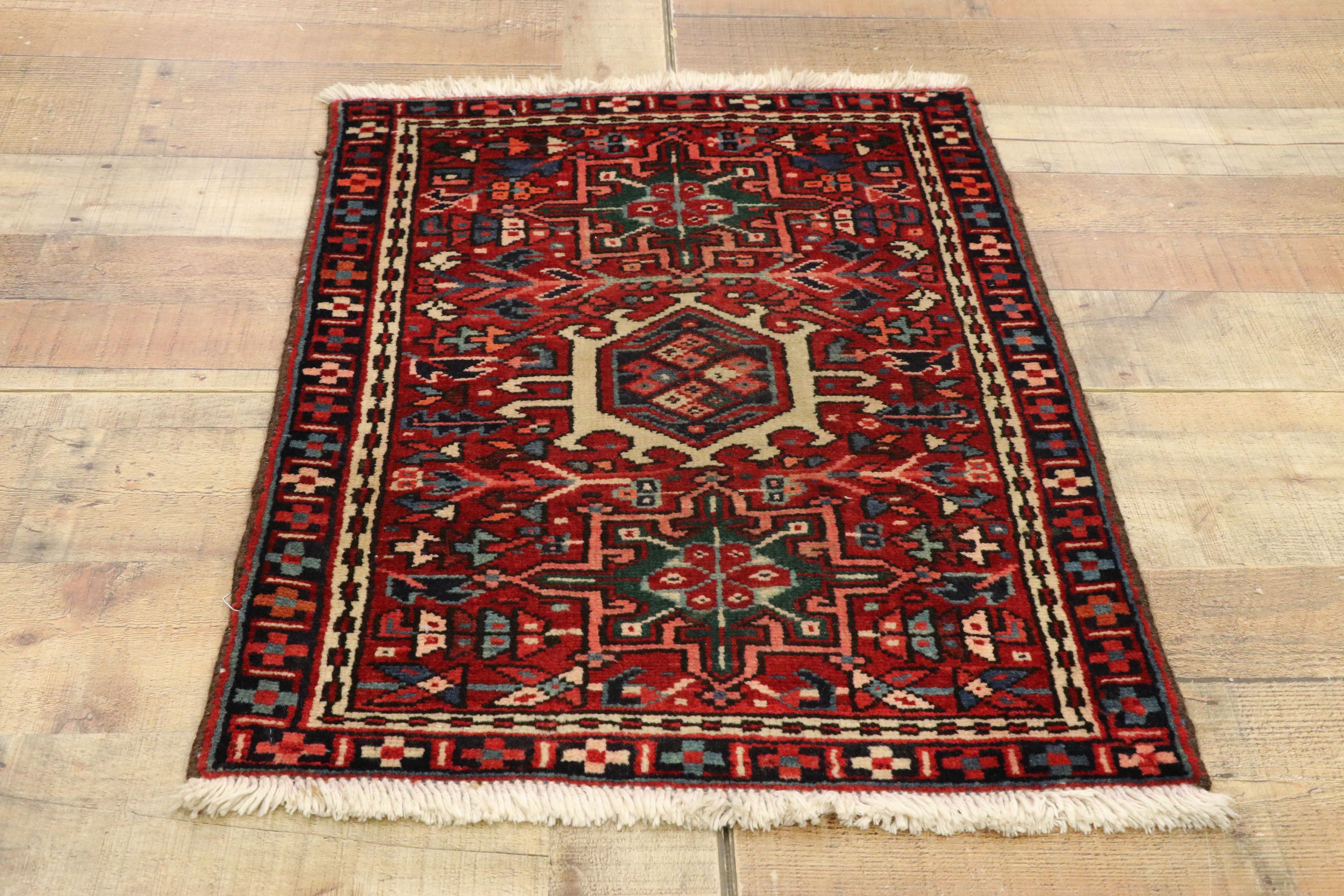 Lana Tappeto persiano vintage Heriz in vendita