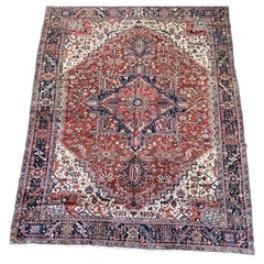 Antique Persian Heriz circa 1930