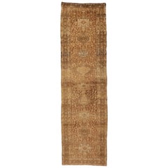 Runner persiano vintage Heriz Karaja con stile artigianale Bungalow
