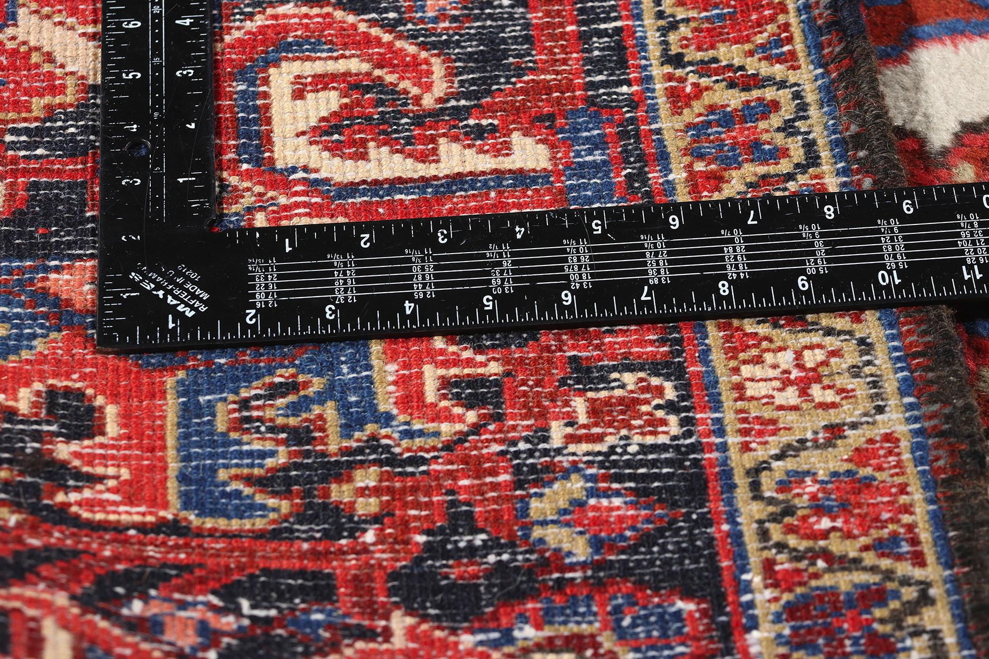 20th Century Vintage Persian Heriz Carpet For Sale