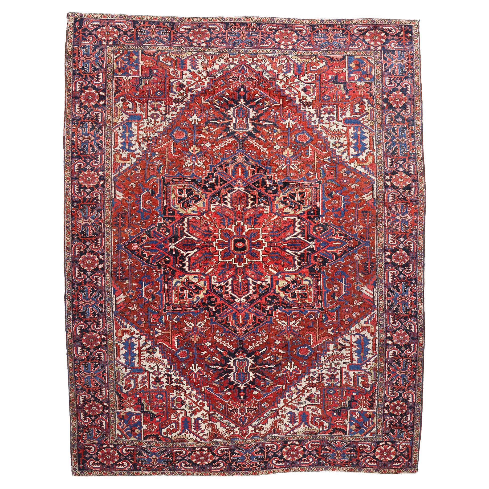 Alfombra Persa Vintage Heriz Palatial, 11'06 x 14'09