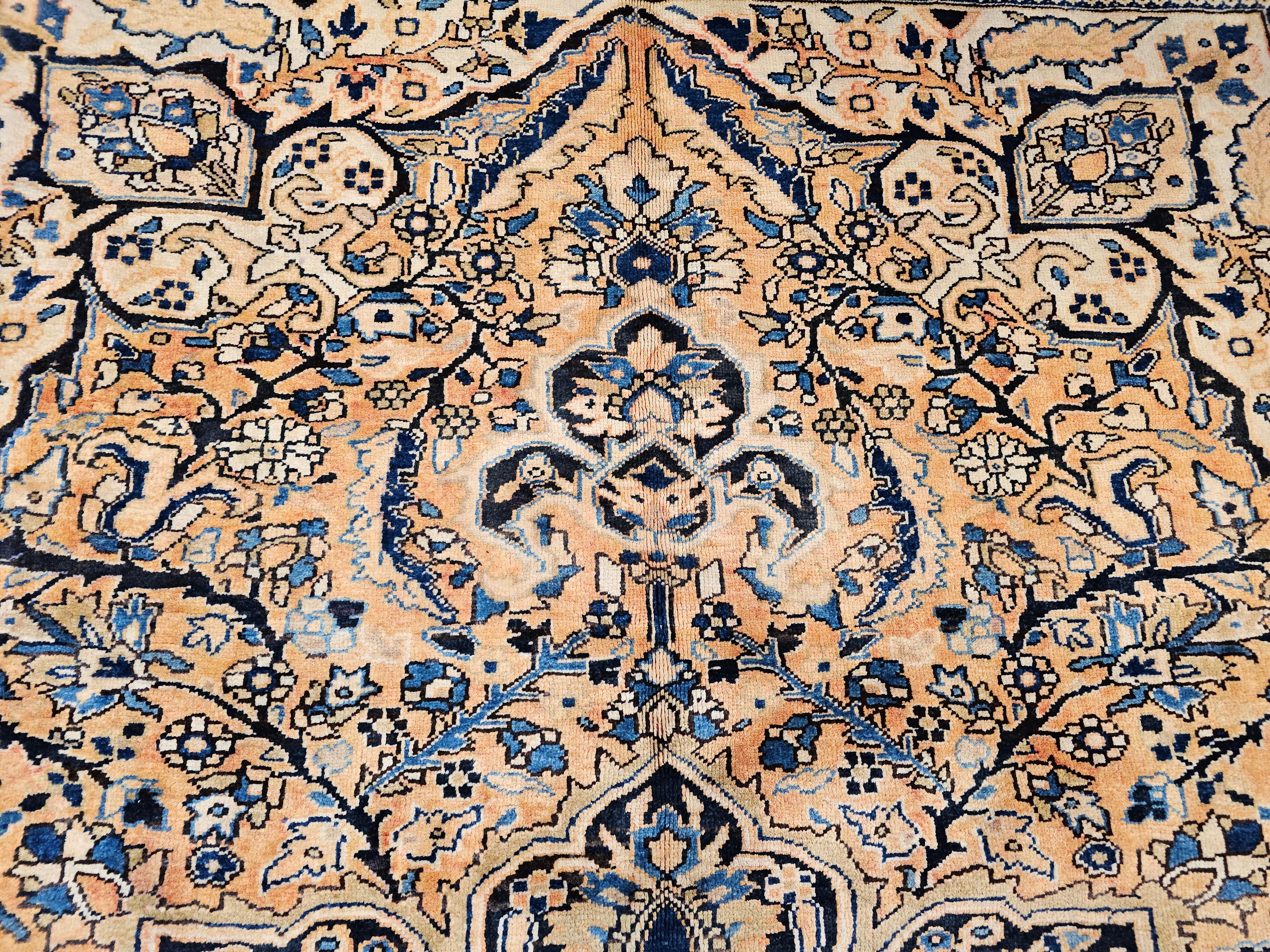 Tappeto persiano vintage di Heriz con motivo geometrico in vendita 3